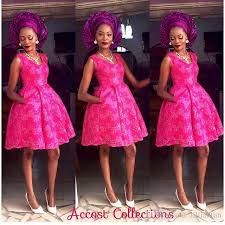 Show Your Best To All People Even In The Evening And Then Get Nigerian Aso Ebi Short Dress Styles Wedding Party Outfits Ball Dresses