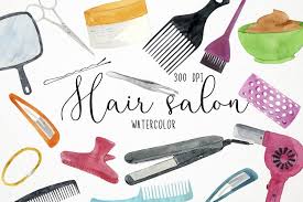 Sign up for free today! Watercolor Hair Salon Clipart Beauty Salon Clipart 232502 Illustrations Design Bundles