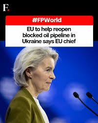 Firstpost - #FirstpostNews:EU chief Ursula von der Leyen said Tuesday the  bloc will help reopen a damaged pipeline that pumps Russian oil through  Ukraine to Hungary -- after Budapest accused Kyiv of