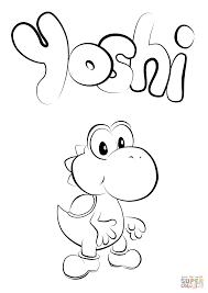 Baby Yoshi Super Coloring In 2020 Coloring Pages Free Printable Coloring Pages Super Coloring Pages