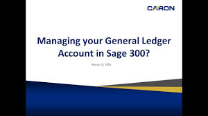 Managing Your General Ledger Accounts In Sage 300