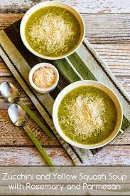 Recipe For Zucchini And Yellow Squash Soup With Rosemary And Parmesan Pr Yellow Squash Soup Recipe For Yellow Squash And Zucchini Low Carb Instant Pot Recipes