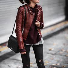 Leather Layers Womens Fashion Edgy Leather Jacket Outfits Fashion