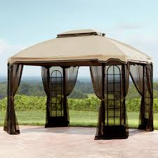 Essential Garden Replacement Canopy For Terrace Gazebo Outdoor Living Gazebos Canopies Pergolas Canopies