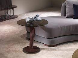 The equi table is a coffee table. Side Table With Bronze Glass Top Idfdesign