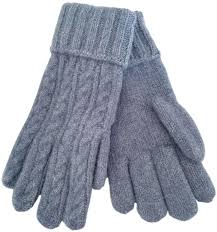 Gloves Women s Cable Knit Warm and Cosy Winter Gloves in Blue