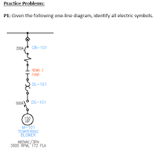 Electrical basics sample drawing index. Solved Given The Following One Line Diagram Identify All Chegg Com
