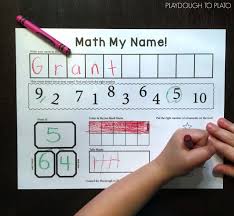 Learning to write numbers 0 to 10 Math My Name Activity Playdough To Plato