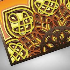 Download Hm 5 Celtic Half Mandala Svg 3d Celtic Half Mandala Svg Cut Files Laser Cut Files Multilayer Cricut Svg Glowforge File Craftmegood
