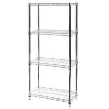This 'close mesh' wire shelving keeps small items in the pantry from tipping. 12 D X 24 W Wire Shelving With 4 Shelves The Shelving Store