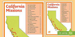 California's 21 missions are a fraction of over 100 missions that were built in north america. California Mission System Map