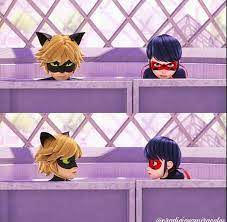 Did Both Realize They Were Making The Same Face Then Look At Each Other Yet Again T Miraculous Ladybug Comic Miraculous Ladybug And Cat Noir Miraculous Ladybug