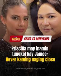 NAGPAKATOTOO ang actress-beauty queen na si Priscilla Meirelles nang  matanong tungkol sa estado ng relasyon nila ngayon ni Janice de Belen pati  na sa mga anak nito kay John Estrada. MAKI-CHIKA:  https://inqnews.net/PriscillaJanice