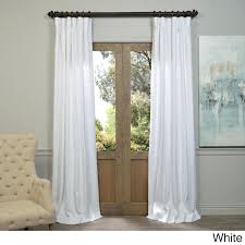 Miulee black and white sheer curtains with stripe pattern for bedroom living room grommet linen textured window pinstripe drapes 2 deconovo gray striped blackout window curtains thermal insulated grey and greyish white striped curtains tie up curtains for bedroom 46w x. Exclusive Fabrics Linen 96 Inch Curtain Panel Walmart Com Walmart Com