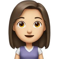 Matilda white with light brown hair emoji