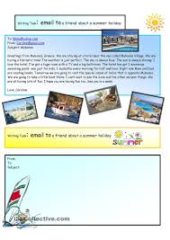 Creative Writing E Mail Summer Holiday 11 A1 Level Creative Writing Holiday Worksheets Summer Holiday