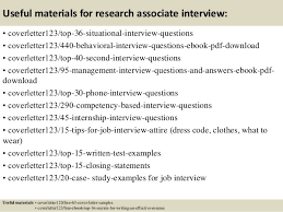 Research has shown us what works when writing a cover letter and what doesn't. Top 5 Research Associate Cover Letter Samples