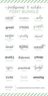 Professional And Artistic Font Bundle Typography Fonts Fancy Fonts Font Bundles