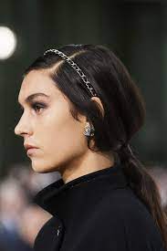 Chanel At Paris Fashion Week Spring 2021 Headband Hairstyles Fashion Fashion Hair Accessories