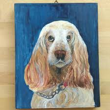 Dengan penglihatan dan pendengaran superior yang membolehkannya untuk melindungi hewan. English Cocker Spaniel Dog Acrylic Painting 30 For Two Paintings Everything Else On Carousell