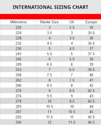 Riedell Size Chart