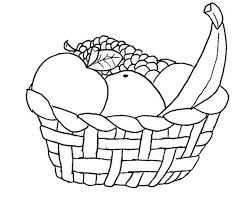 Show your kids a fun way to learn the abcs with alphabet printables they can color. A Basket Of Fruits Coloring Page Kids Play Color