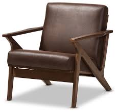 Your choice of available hues. Bianca Mid Century Modern Distressed Lounge Chair Midcentury Armchairs And Accent Chairs By Baxton Studio 7544 Houzz
