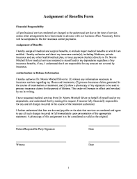 Learn about the collateral assignment of life insurance so you can make a wise decision about what kind of collateral to use for a loan. Assignment Of Benefits Form Fill Out And Sign Printable Pdf Template Signnow