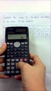 Casio Calculator Standard Deviation And Mean Of Data Standard Deviation Data Meaning Calculator
