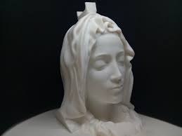 Jungfrau Maria Kopfhörerständer! Kopfhörer-Halter-Rack, Madonna Jesus,  Pieta Black Rosenkranz Aufhänger Büste. Spiel/Hip Hop/Beats  Homerecording/PC Gaming