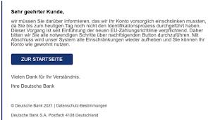 Deutsche bank ag taunusanlage 12 60325 frankfurt: Deutsche Bank Phishing Aktuell Diesen Fake Mails Durfen Sie Nicht Trauen