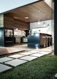 modern outdoor kitchen