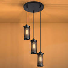 Coxford ~ industrial cage style shade pendant set light | ceiling dining room | kitchen table | vintage 1 x edison filament bulb. Modern Vintage Industrial Retro Loft Cluster Ceiling Lamp Shade Pendant Light Uk Ebay