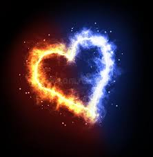 Fire Ice Heart On A Black Background Aff Ice Fire Heart Background Black Ad Love Spells Fire Heart Fire And Ice