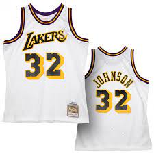 Bayern commodore 1984 trikot retro football shirt. Magic Johnson Los Angeles Lakers 1984 85 Mitchell Ness Reload 2 0 Swingman Trikot