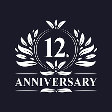 Welcome to your aqworlds' 12th anniversary party, hero, and thank you for battling alongside us! 12th Anniversary Logo 1220814 Vector Art At Vecteezy