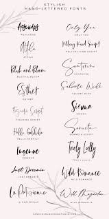 Stilvolle Von Hand Beschriftete Schriftarten Fancy Girl Design Studio Handgeschriebenen Schriften Kleine Tattoo Ideen Hochzeit Schrift