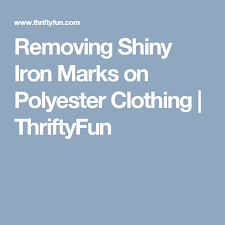 Removing Shiny Iron Marks On Polyester Clothing Food Odor Candle Wax Red Candles