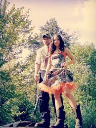 A Camouflage Prom Dress And Tux Camo Prom Dresses Camo Prom Camouflage Prom Dress