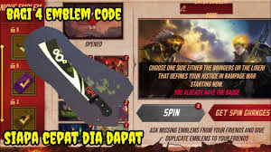 Free fire hack updated 2021 apk/ios unlimited 999.999 diamonds and money last updated: Bagi Bagi 4 Emblem Code Garena Free Fire Youtube