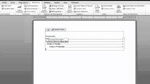 Create A Table Of Contents In Microsoft Word 2010 Microsoft Word 2010 Words Microsoft Word