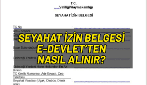 Seyahat izin belgesi 2020 nedir? Son Dakika Seyahat Izin Belgesi E Devlet Ten Nasil Alinir