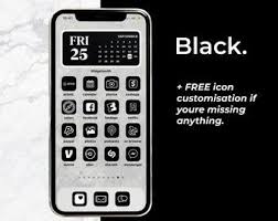 Square Social Media Icons Set Png Svg Vector Transparent Etsy App Icon Ios App Icon Minimalist Icons