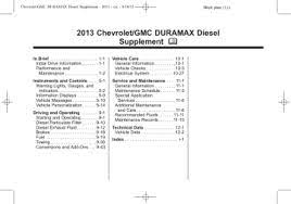 Chevrolet 2013 Duramax Diesel Owner S Manual Manualzz