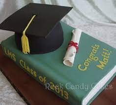Graduation Hat Book Cake Book Cake Graduation Cakes Book Cakes