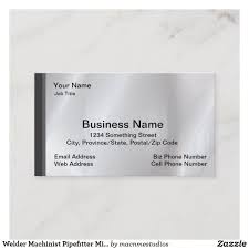 Welder Machinist Pipefitter Millwright Engineer Business Card Zazzle Com Welders Machinist Business Names