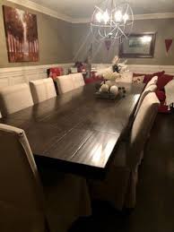 1 pottery barn pb gustavian dining room table kitchen armchair wood chairs cream. Dining Room Table Look For Less