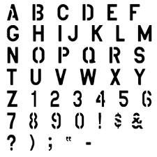 7 inch stencils to print. Military Alphabet Stencil Set Sp Stencils