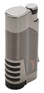 Scorch Torch Variant Single Jet Flame Butane Torch Cigar Lighter W Punch Cutter Tool And Easy Butane Adjustment Gunmetal Cigar Lighters House Supplies Butane