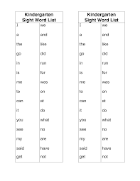 Sight Words For Kindergarten Kindergarten Sight Word List Kindergarten Sig Kindergarten Worksheets Sight Words Sight Words Kindergarten Preschool Sight Words
